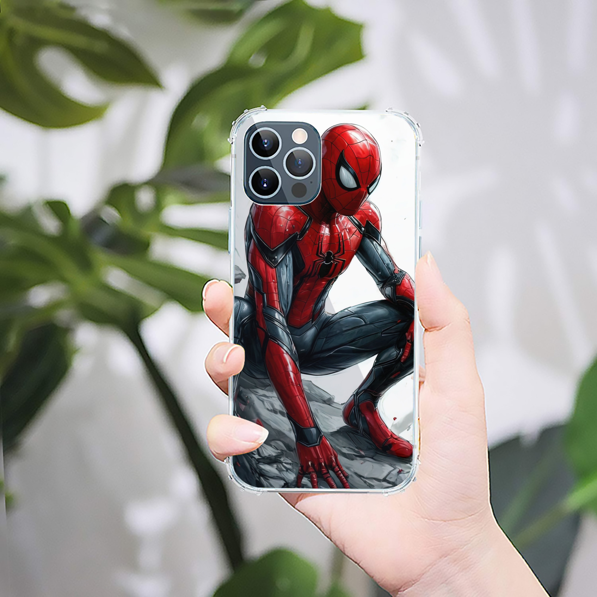 Spider Man スパイダーマン 【iPhone 12シリーズ対応】透明スマホケース（クリアソフトケース）